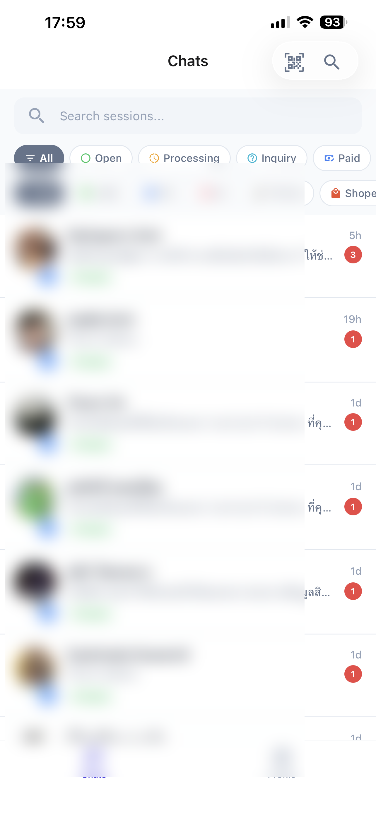 Custo Bot mobile app unified inbox